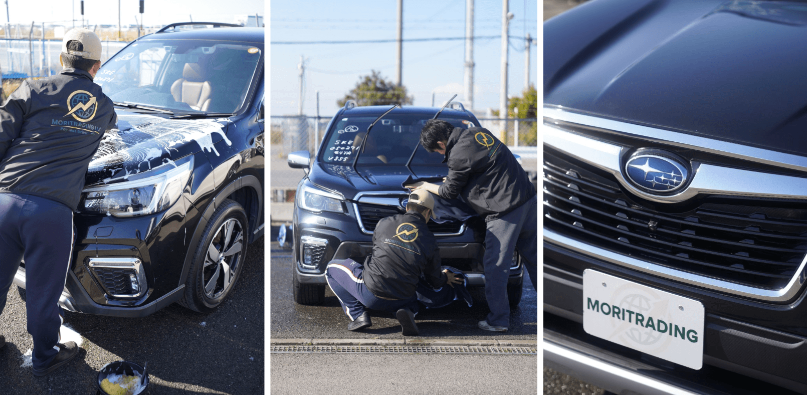 Vehicle cleaning before shipment