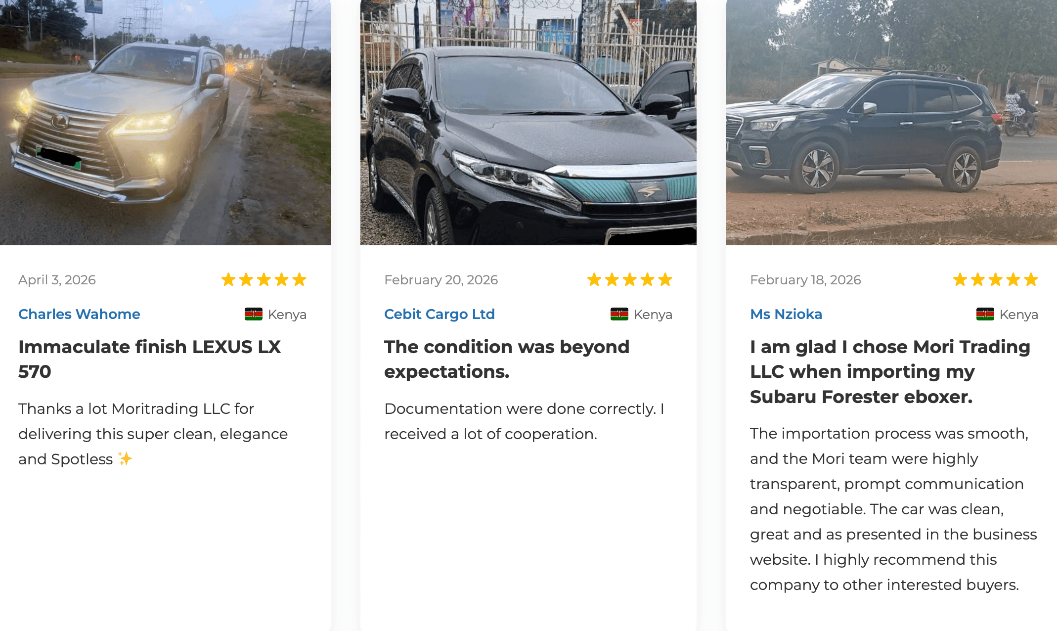 Reference photo for customer reviews